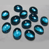7x9 mm Oval - Gorgeous Apatite Blue Colour - Quartz - eye Clean Cabochon 10 pcs
